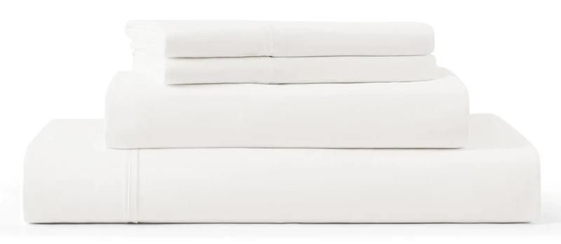 UGG Hedi Full XL Sheet Set 4-Piece Luxury Cooling Sheets Deep Pockets Premium Bedding with 2 Pillow Shams Hypoallergenic Machine Washable Soft Lightweight Bed Set for Bedroom, Full XL, White