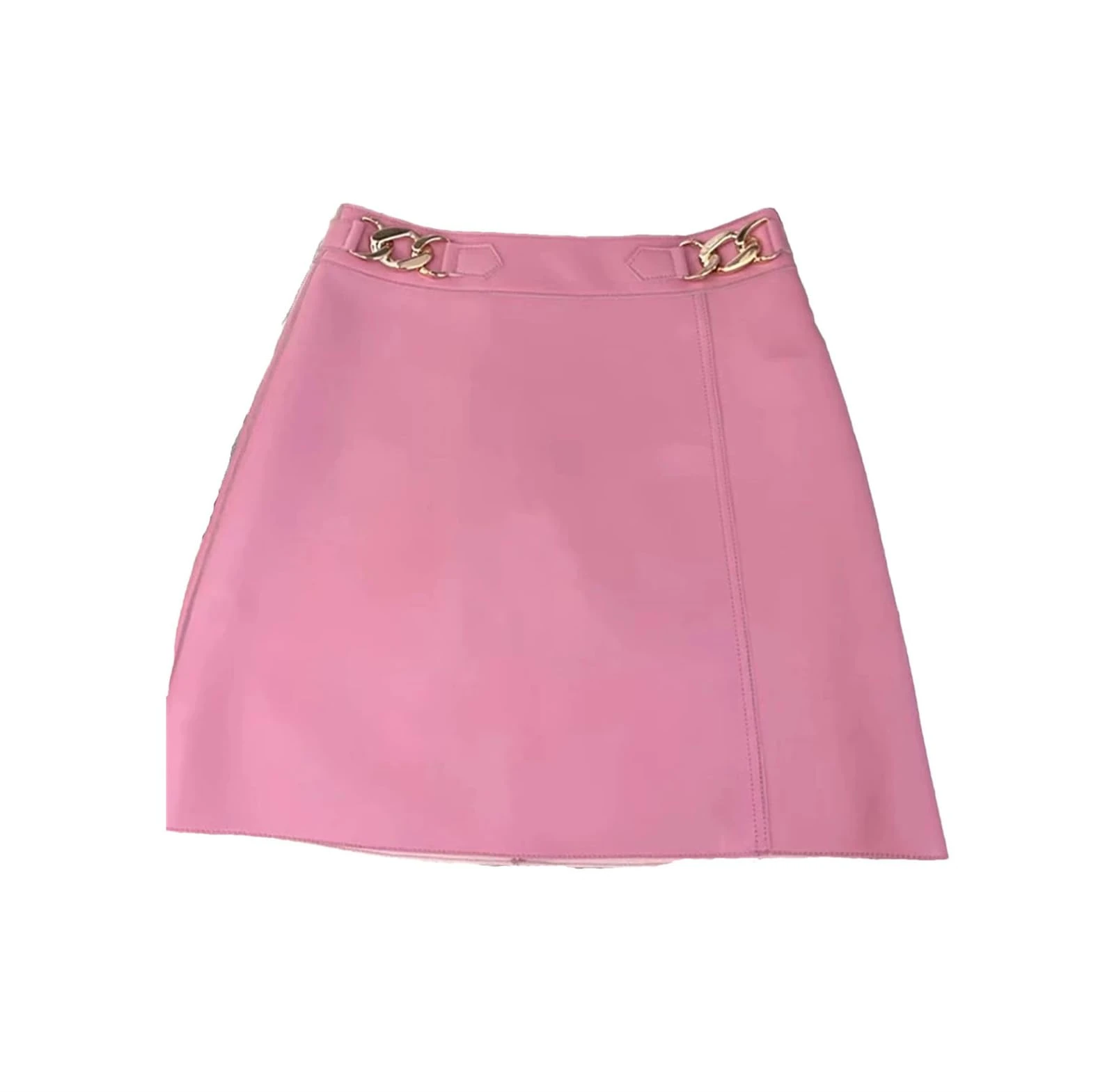 Haitpant Korean Fashion Genuine Leather Skirts for Women Sexy A Line Luxury Mini Skirt