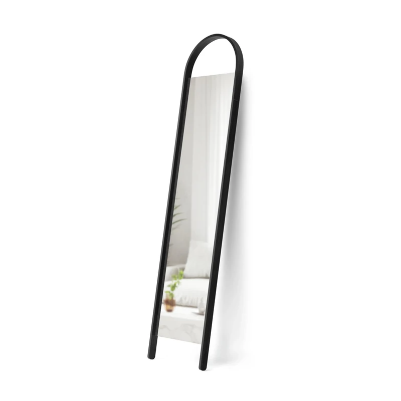 Umbra Bellwood Floor-Length Leaning Mirror, 77" x 18", Black