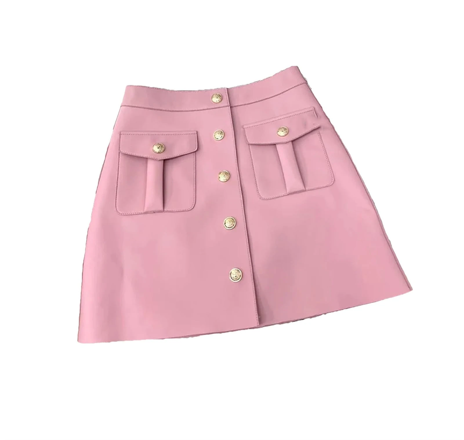 Haitpant Women Genuine Leather Skirts Korean Fashion A Line Mini Sexy Skirt