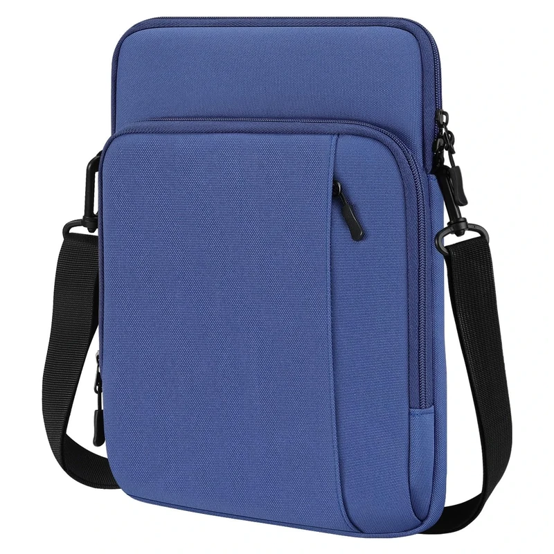 Dadanism 13.3 Inch Tablet Sleeve Shoulder Bag Carrying Case for iPad Pro 13" M4 2024, iPad Air 13", iPad Pro 12.9", Galaxy Tab S10+ Plus/S9 FE+/S9+ Plus 12.4", reMarkable Paper Pro 11.8", Dark Blue