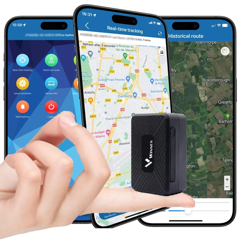 Winnes Mini GPS Tracker 4G TK913 Global Small Portable GPS Locator Real-time Location Tracking Alerts Remind