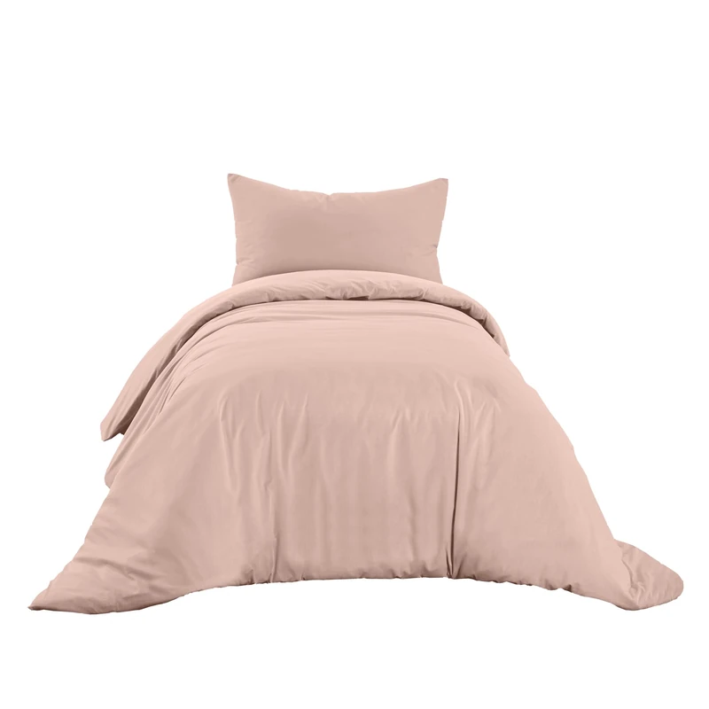 Ruggeri - Duvet Cover Set - 100% Pure Cotton - Made In Italy - Let's Color Collection! (Single, Pink)