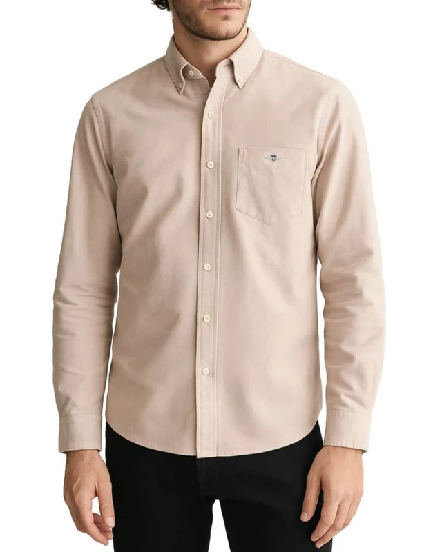 GANT REG Oxford Shirt, Warm Khaki, S