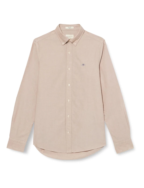 Slim Oxford Shirt, Warm Khaki, M