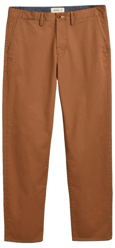 GANT Regular Twill Chinos, Roasted Walnut, 44 W/30 L