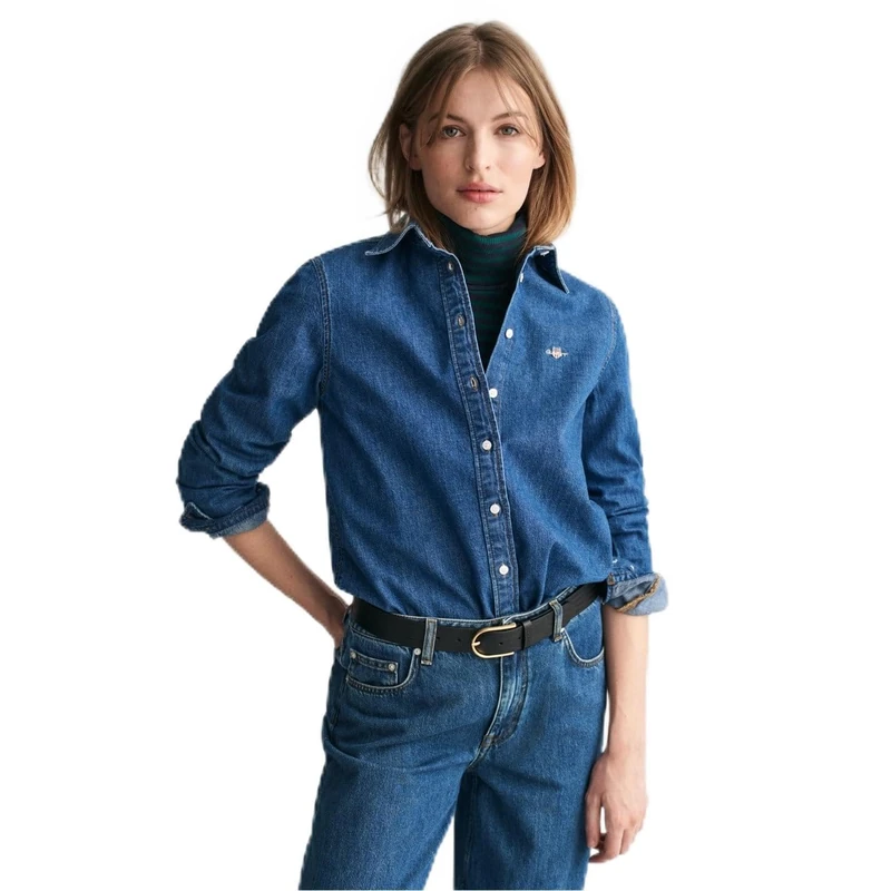GANT Womens Denim Shirt Indigo 36