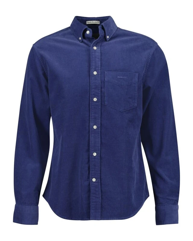 GANT REG UT Corduroy Shirt, Dusty Navy, M