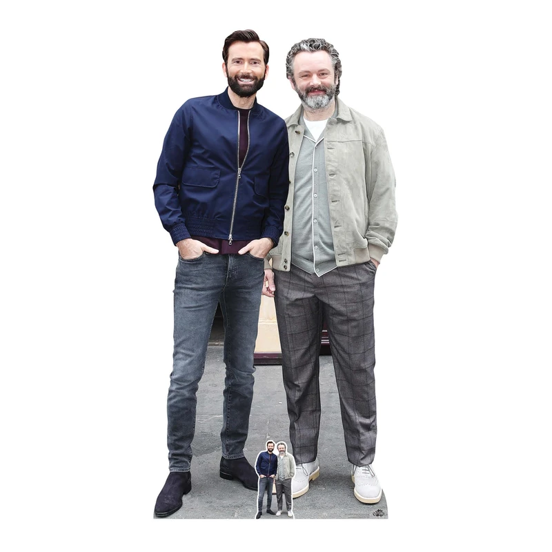 Star Cutouts CS1124 David Tennant and Michael Sheen Life Size Cardboard Cutout