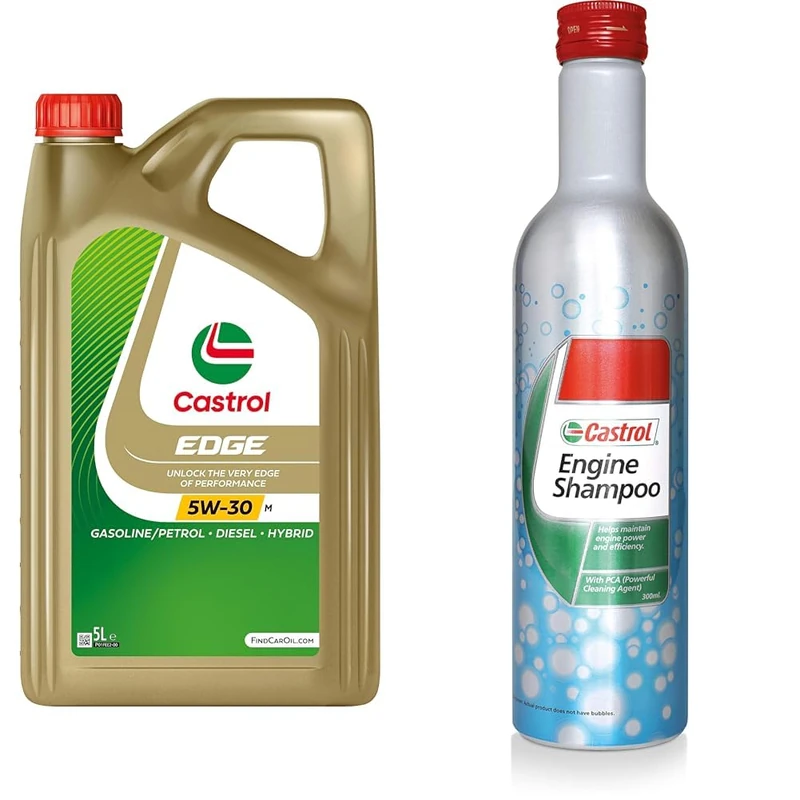 Castrol EDGE 5W-30 M Engine Oil 5L + Castrol Engine Shampoo 300mL