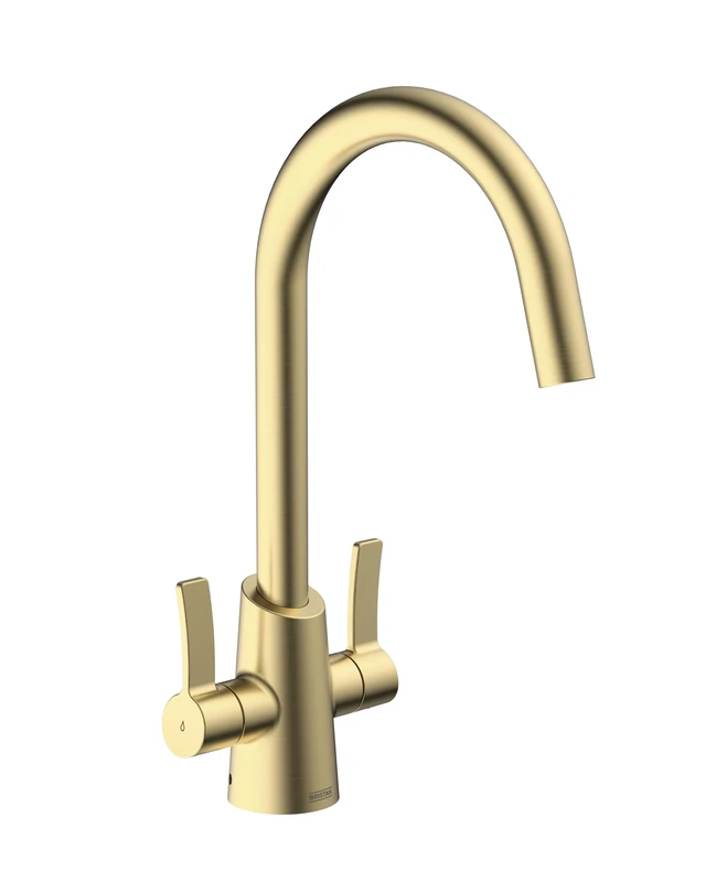 Bristan Acorn Easyfit Kitchen Sink Mixer Brushed Brass Tap