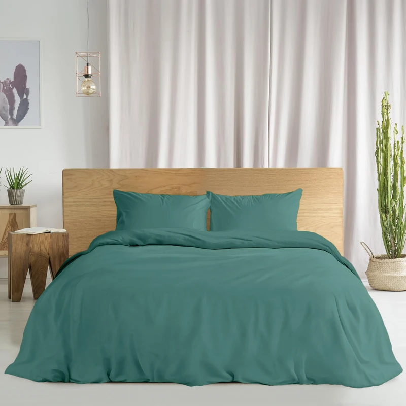 Ruggeri Duvet Cover Set - 100% Pure Cotton - Double, Green