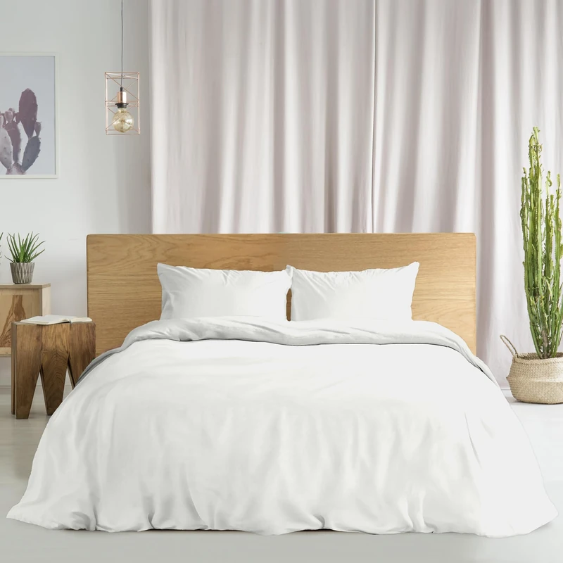 Ruggeri - Duvet Cover Set - 100% Pure Cotton - Made in Italy - Let's Color Collection! (Double, White)