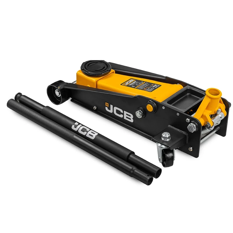 JCB 3 Tonne Double-Pump Hydraulic Automotive Trolley Jack | 3 Year Warranty