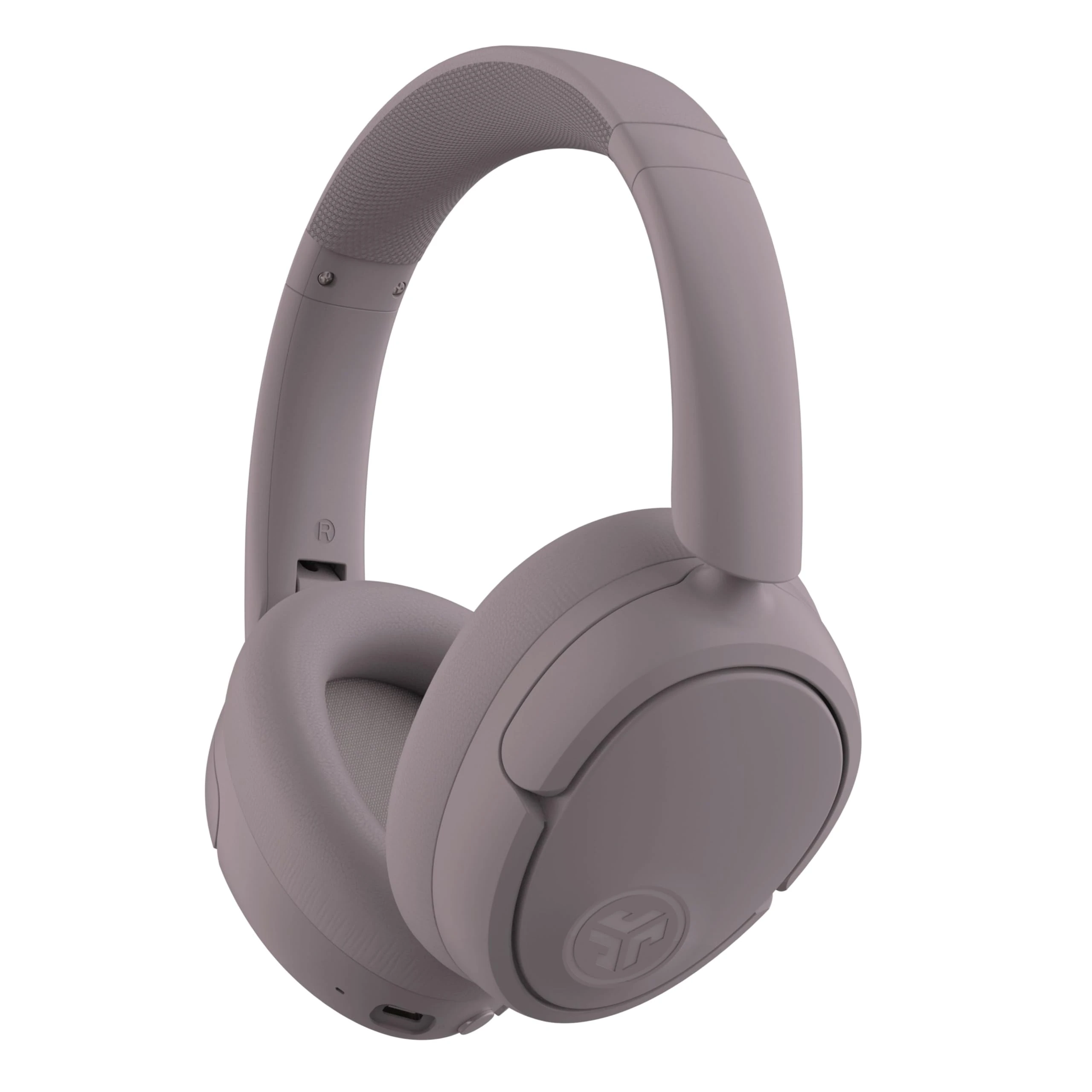 JLab JBuds LUX ANC Smart Active Noise Cancelling Headphones - Wireless Over Ear Headphones with Microphone, 70+ H Playtime Foldable Bluetooth Earphones with Multipoint & Customisable Sound, Mauve