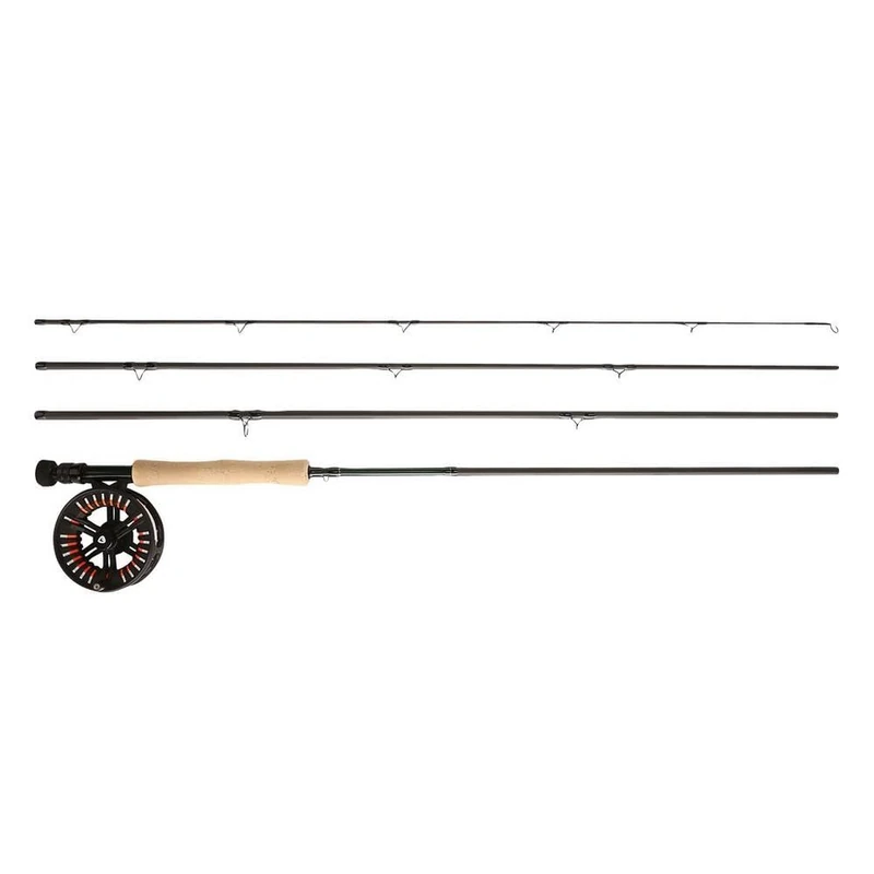 Greys Cruise Fly Fishing Rod & Reel Combo | Medium Fast 4-Piece Fly Rod With Cruise Large Arbor Fly Reel | Full Disc Drag | Suitable For Freshwater And Saltwater Angling | 10ft | 7/8