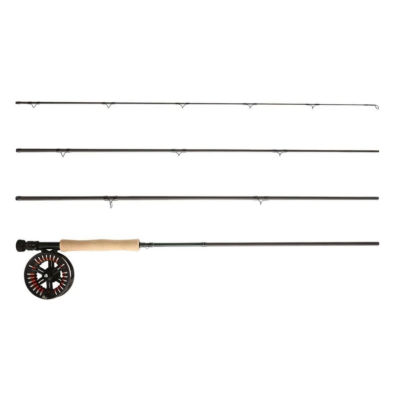 Greys Cruise Fly Fishing Rod & Reel Combo | Medium Fast 4-Piece Fly Rod With Cruise Large Arbor Fly Reel | Full Disc Drag | Suitable For Freshwater And Saltwater Angling | 9ft | 7/8