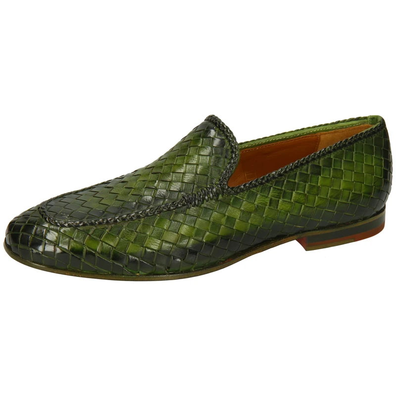Melvin & Hamilton Men's Clive 22 Loafer, Green, 8 UK