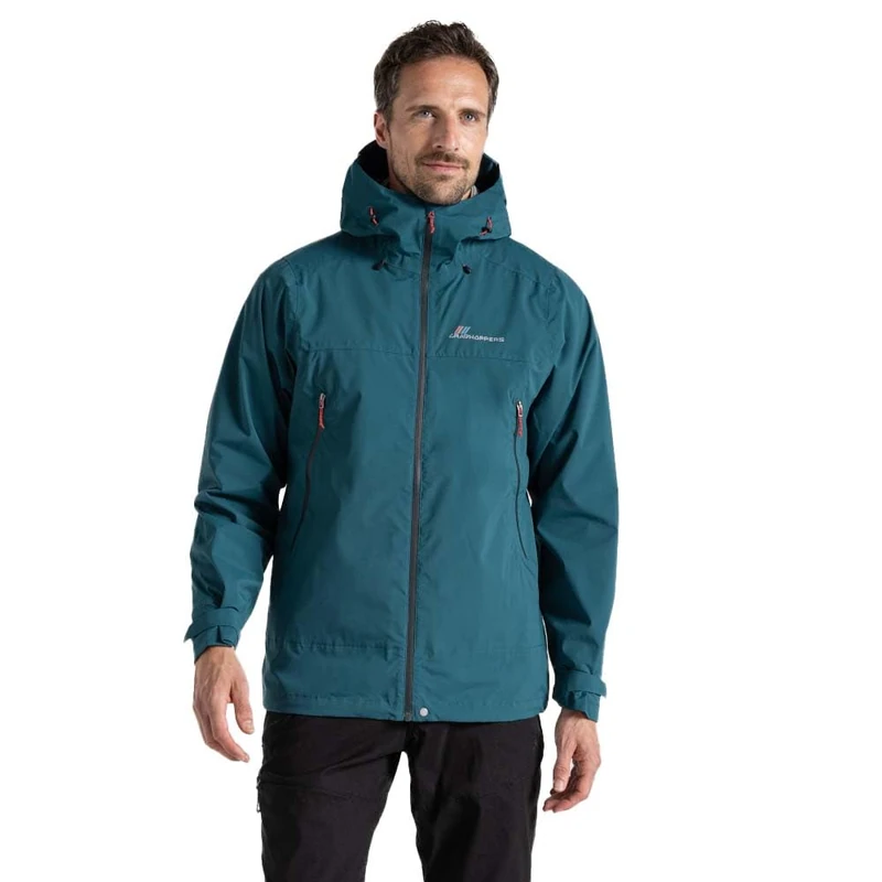Craghoppers Mens Maris Waterproof Jacket With Hood, Deep Ocean Green, XXL EU - Image 1