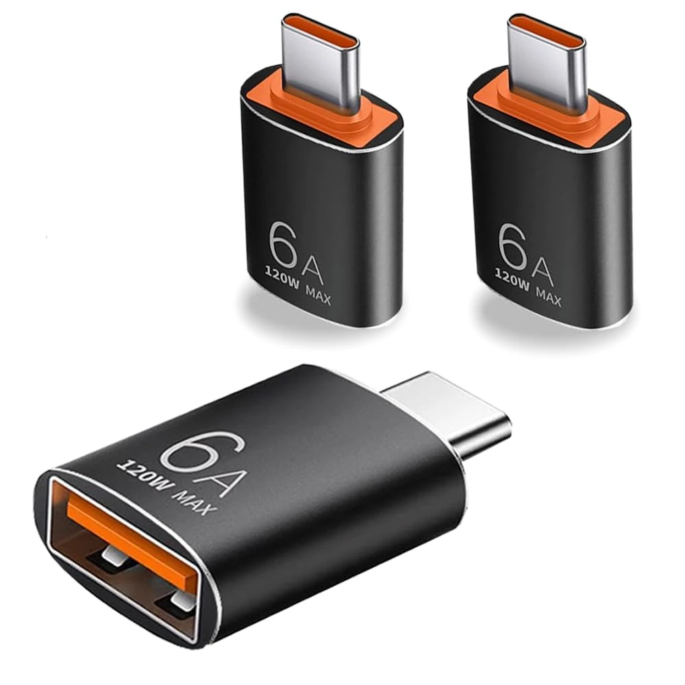 USB C to USB Adapter (3 Pack), Type C to USB 3.1 OTG Adapter for Smartphones, Laptops, Tablets - Compatible with MacBook Pro, Samsung Galaxy S20, S21, S22 and More Type C Devices