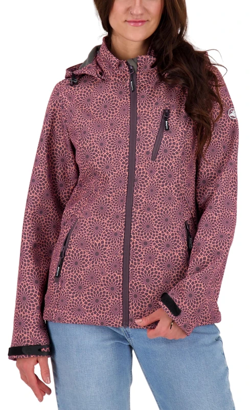 DEPROC-Active Shelby Peak Women's Softshell Jacket with Removable Hood Transition Jacket Windbreaker Softshell Jacket