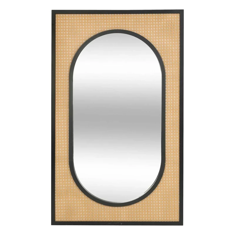 Atmosphera – Reed Mirror Black Raquel H107cm