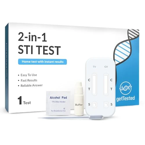 GetTested 2-in-1 STI Test for Trichomonas and Gardnerella – at-Home STI Test Kit for Women and Men – Rapid at-Home Results – Easy to Use, Private STI Test – No Appointment or Lab Required
