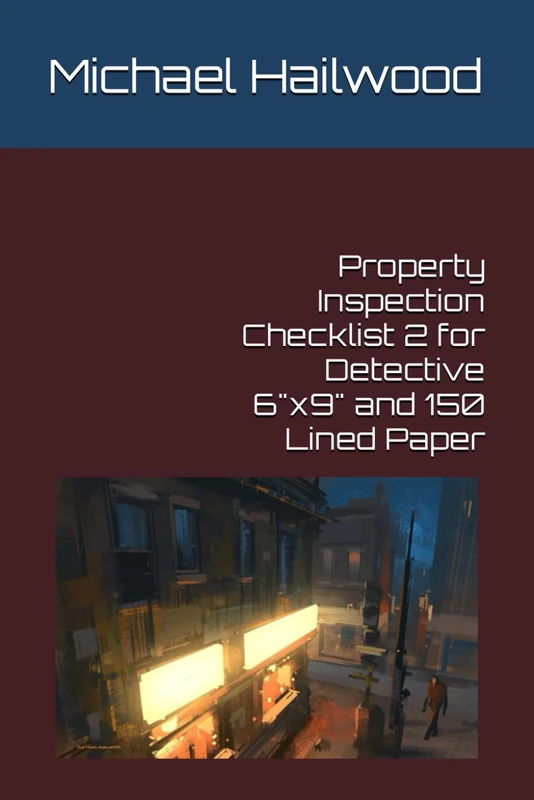 Property Inspection Checklist 2 for Detective 6"x9" and 150 Lined Paper