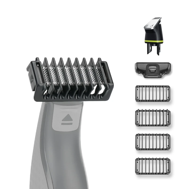 YINKE Detail Trimming Replacement Blade and Double-Sided Attachments Compatible with O Blade QP2724 QP2824 QP2734 QP4631, OBlade Pro 360 QP6651 Electric Shaver and Trimmer (6pcs)