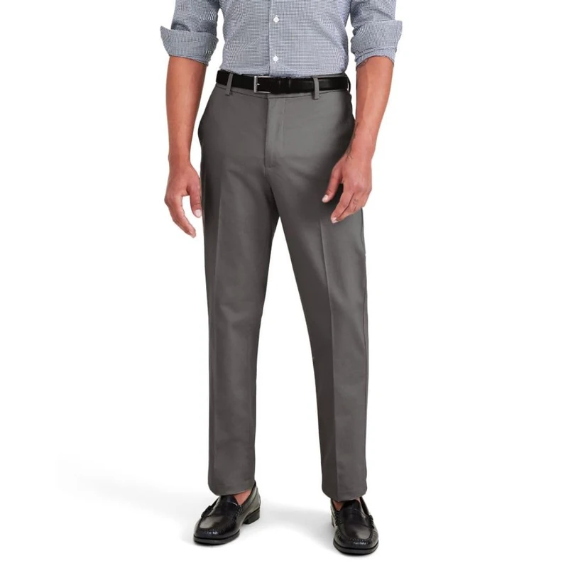 Dockers Signature Stain Defender Slim Creased Burma Grey 42 34, Burma Grey, 42W x 34L