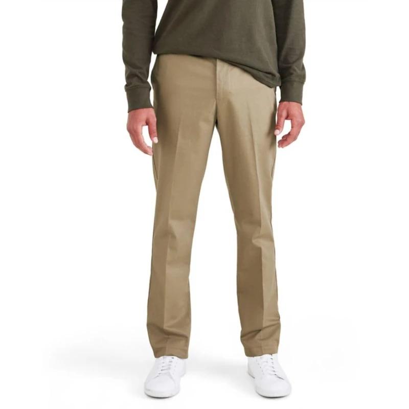 Dockers Signature Stain Defender Slim Creased Chino, New British Khaki, 40W x 34L Mens, New British Khaki, 40W x 34L