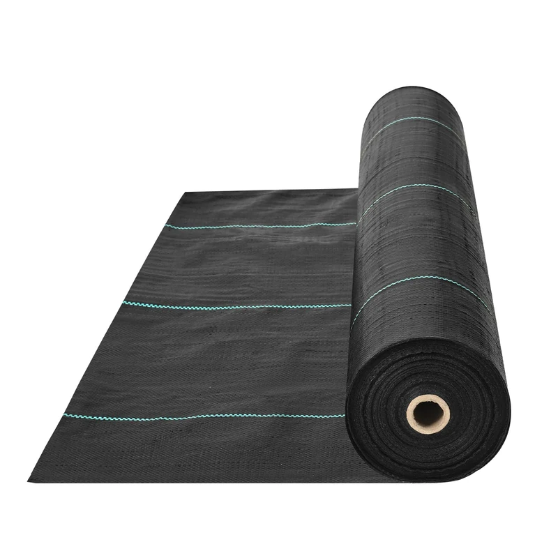 VEVOR Weed Barrier Landscape Fabric, 6*300FT Heavy Duty Garden Weed Fabric, Woven PP Weed Control Fabric, Driveway Fabric, Geotextile Fabric for Landscaping, Ground Cover, Weed Blocker Weed Mat, Black - Image 1