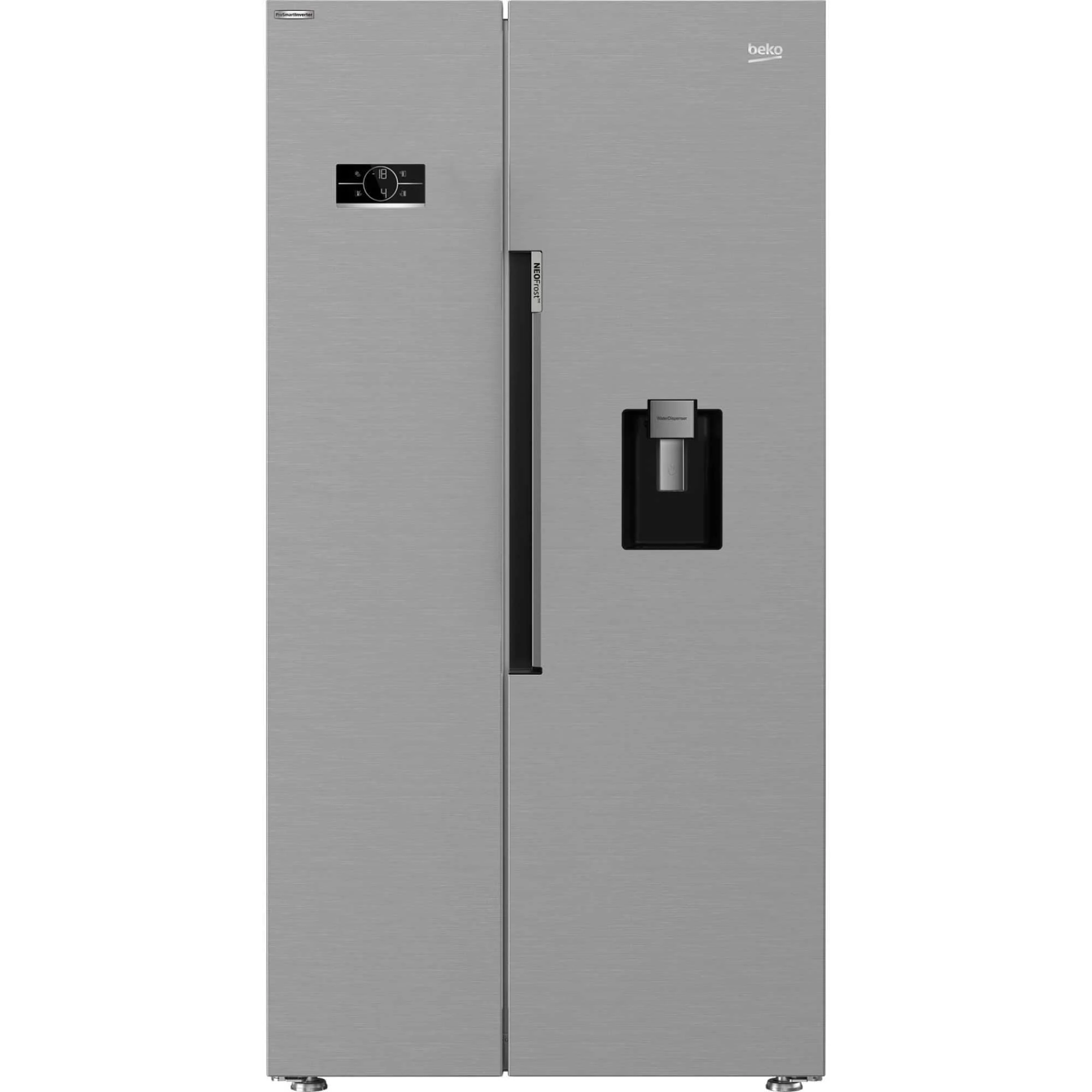Beko ASD2442VPS 576l American Style NeoFrost Fridge Freezer - Silver