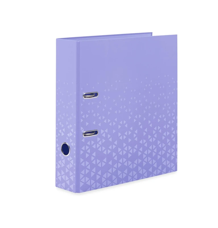 HERMA A4 Lever Arch File Violet, Pack of 5, 70mm Spine, Heavy Duty Folder with Pattern Motif, Glossy Finish & Inner Print, Kids Ring Binder, Archiving Folder & Storage File Organizer