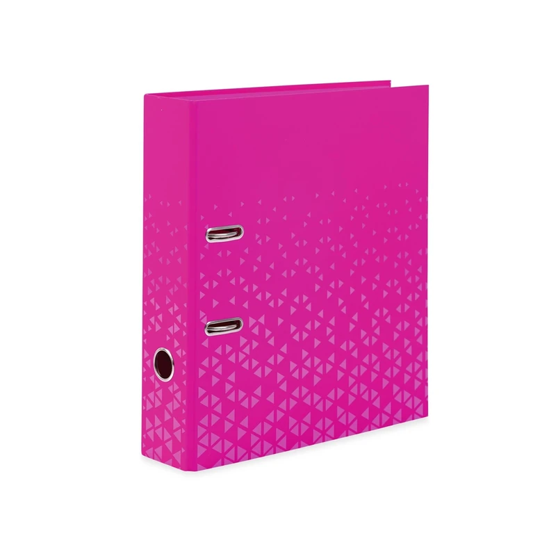 HERMA A4 Lever Arch File Pink, Pack of 5, 70mm Spine, Heavy Duty Folder with Pattern Motif, Glossy Finish & Inner Print, Kids Ring Binder, Archiving Folder & Storage File Organizer