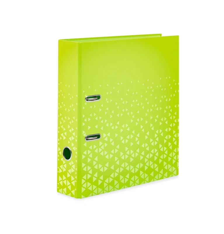 Herma A4 Lever Arch File Green, Pack of 5, 70mm Spine, Heavy Duty Folder with Pattern Motif, Glossy Finish & Inner Print, Kids Ring Binder, Archiving Folder & Storage File Organizer