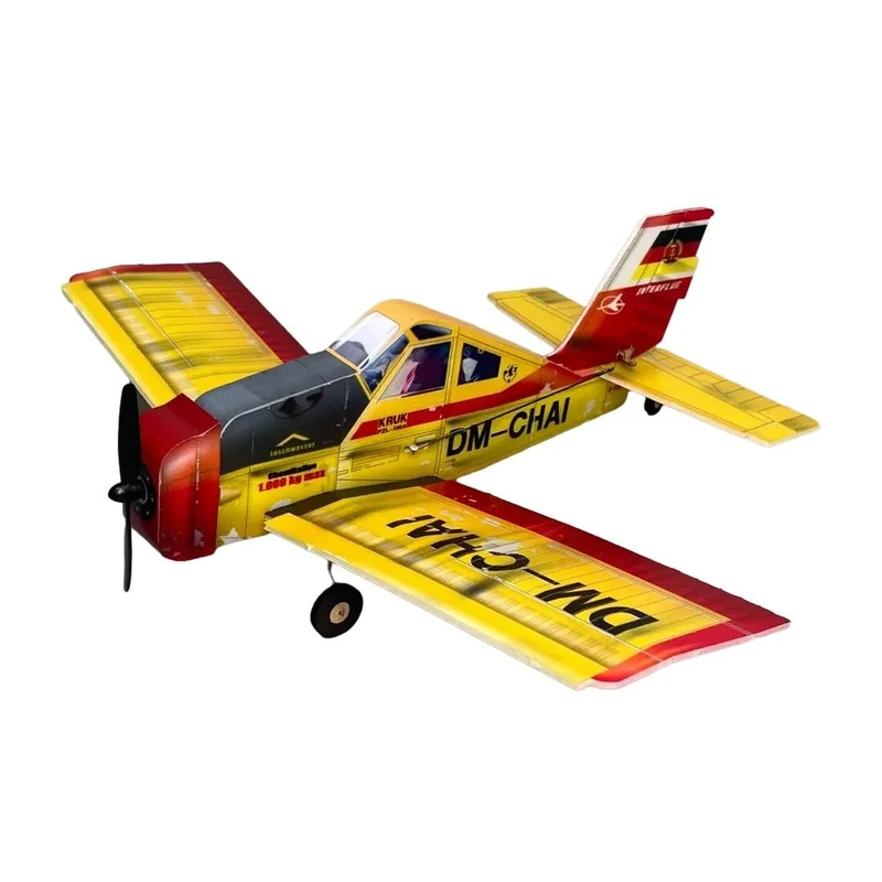 LUGEZ RC Helicopter Model, MinimumRC PZL-106 Agricultural Aircraft 2.4G 4CH RC Model Dual-Engine Aircraft Model, Mini Airplane Model Collection, Adult Kids Toys (KIT All Version)
