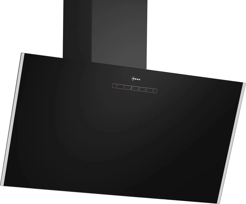 Neff D83IDK1S0B N 30, Wall-mounted Wall-mounted cooker hood 80 cm clear glass black printed