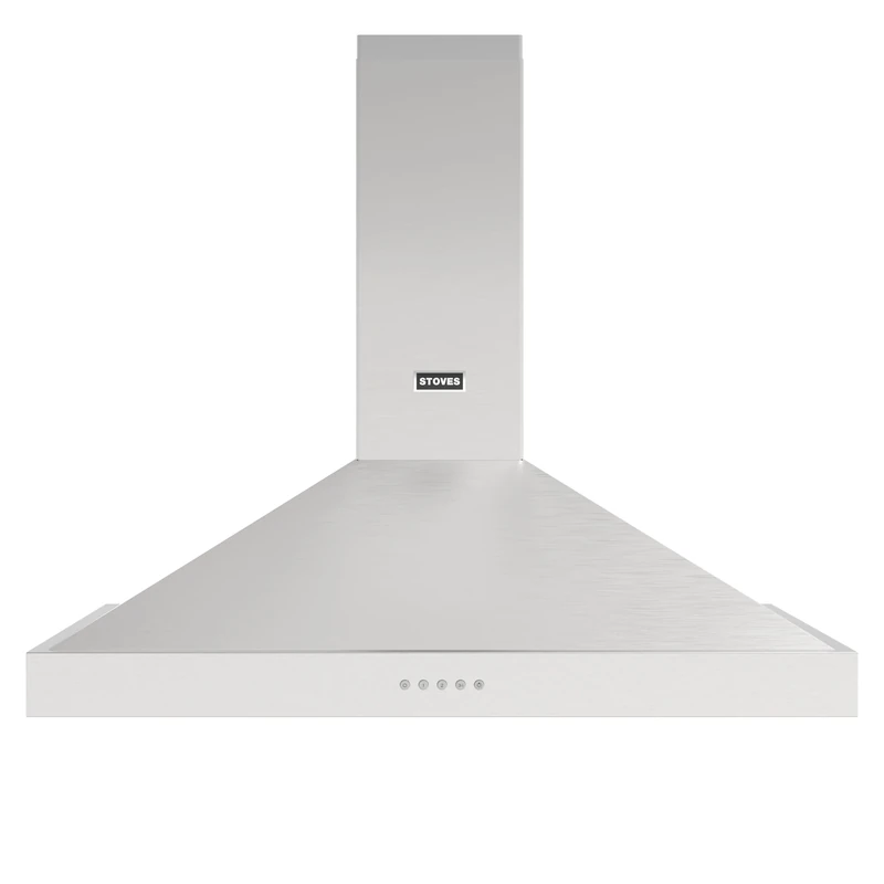 Stoves Sterling 110PYR Pyramid 110cm Chimney Cooker Hood - Stainless Steel