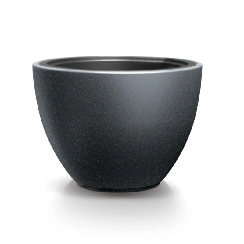 WELL HOME MOBILIARIO & DECORACIÓN Ordesa Flower Pot Diameter 60 x 43 cm Anthracite, Charcoal, Ø60