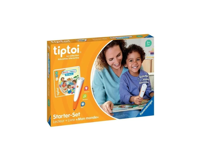 Ravensburger - Tiptoi® - Starter Set - Reader + Book Search and Find 'My World' - Electronic Educational Game without Screen - For Ages 2 and Above - French Version - 00174