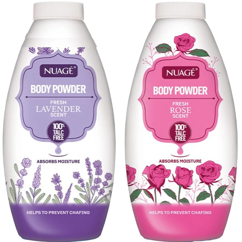 Body Powder 100% Talc Free Leaves Your Skin Soft and Smooth Rose (280g) and Lavender (280g), Combo Pack