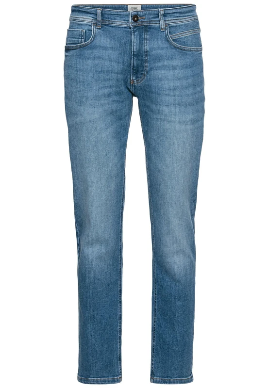camel active Men's Herren Regular Fit Houston Stretch Jeanshose Mittelblau, Menswear-34/34 Jeans, Bleach Blue, 34 W/34 L