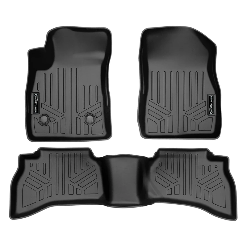 SMARTLINER Car Floor Mats 2 Row Liner Set Black Compatible with 2020-2024 Buick Encore GX (Only Fits All Wheel Drive Models)