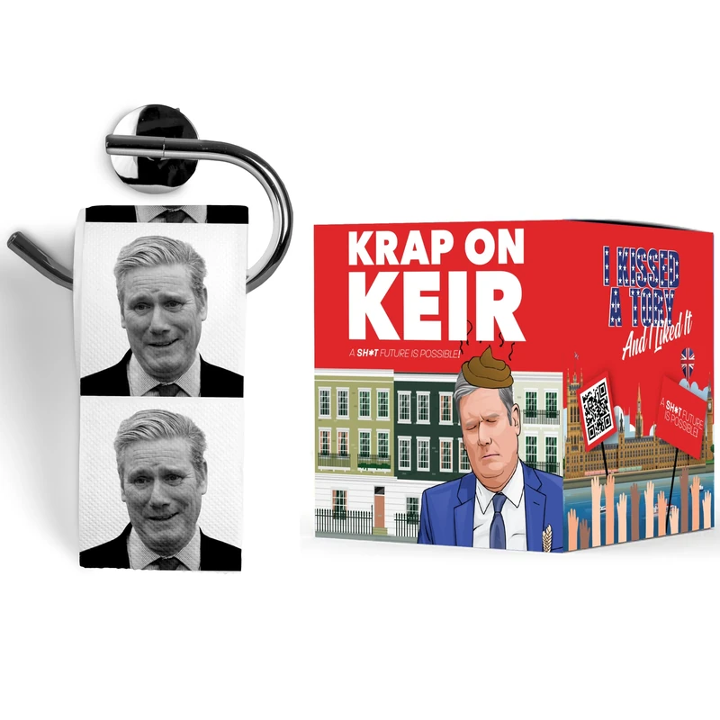 Keir Starmer Toilet Paper - Funny Printed Loo Roll in Novelty Gift Box - Image 1
