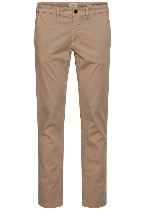 camel active Men's Herren Stretch Chino Hose Regular Fit Houston Beige, Menswear-36/30 Trouser, 36 W/30 L