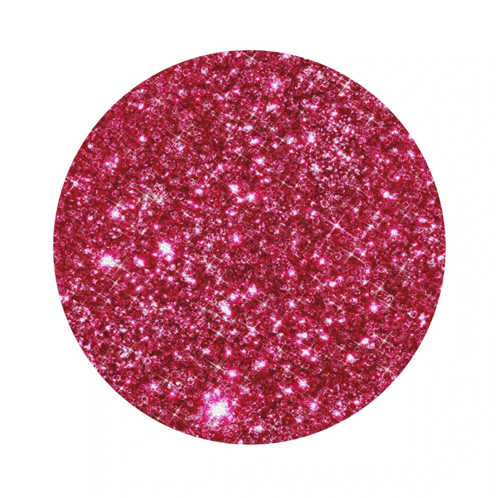 Pevtufa Pink Glitter Leather Coasters for Drinks Sets 4 Pcs Drink Table Cup Coasters for Living Room Kitchen Bar Coffee Decor