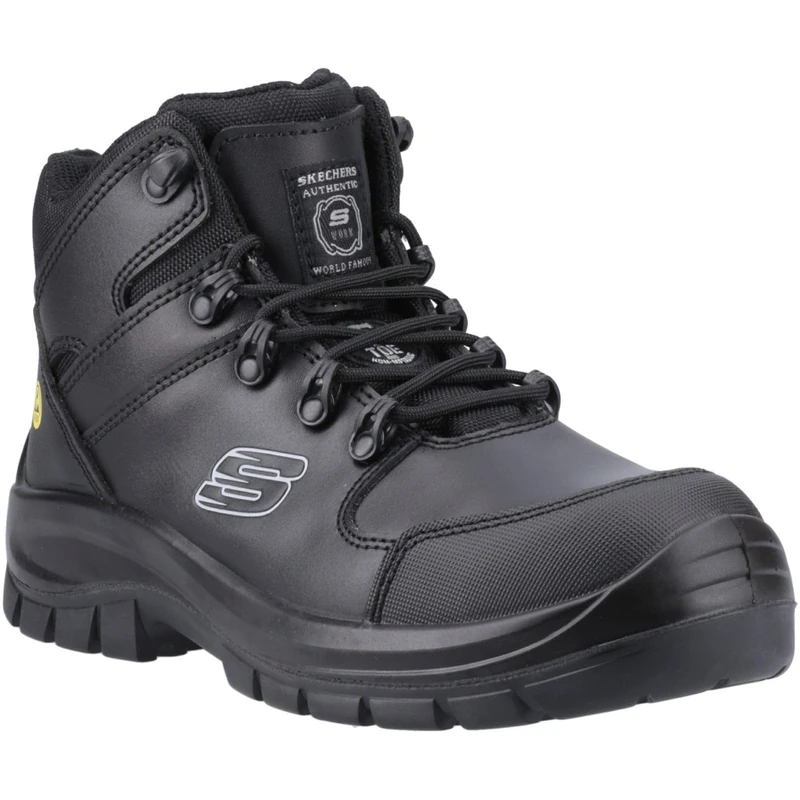 Skechers Men's Trophus Kilram Composite Toe Work Boots - Black