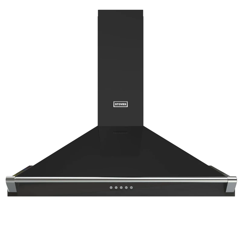 Stoves Richmond 110PYR Pyramid 100cm Chimney Cooker Hood - Black