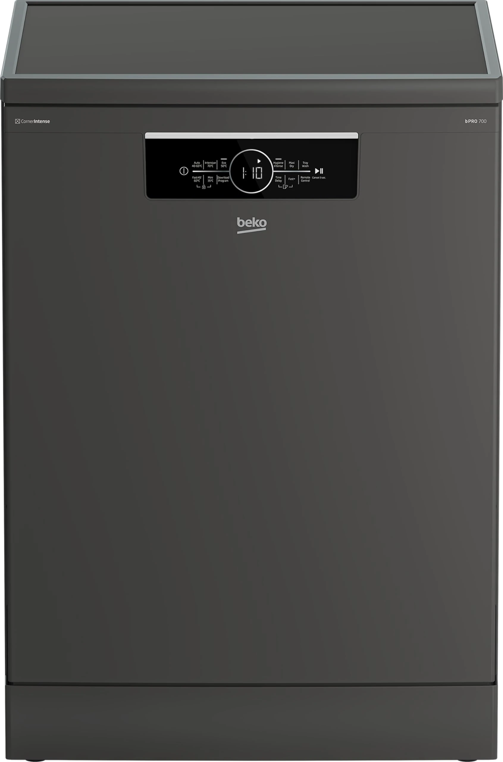 Beko CornerIntense™ BDFN36560WCFG Wifi Connected Standard Dishwasher - Graphite - A Rated